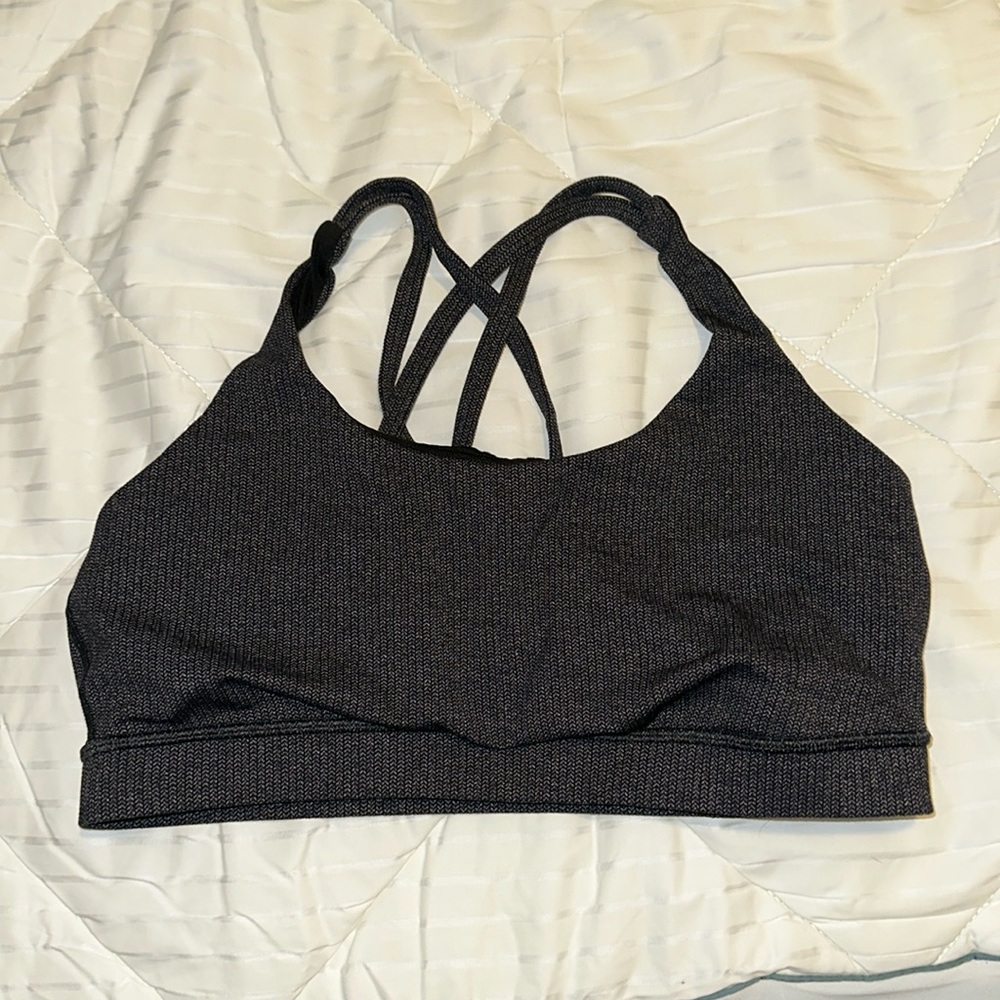Lululemon women’s gray energy sports bra size 12
